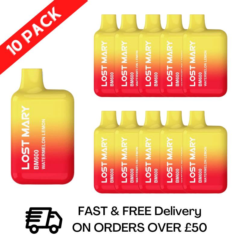 Watermelon Lemon - Lost Mary 600 Puff Bars Pack Of 10 BM600