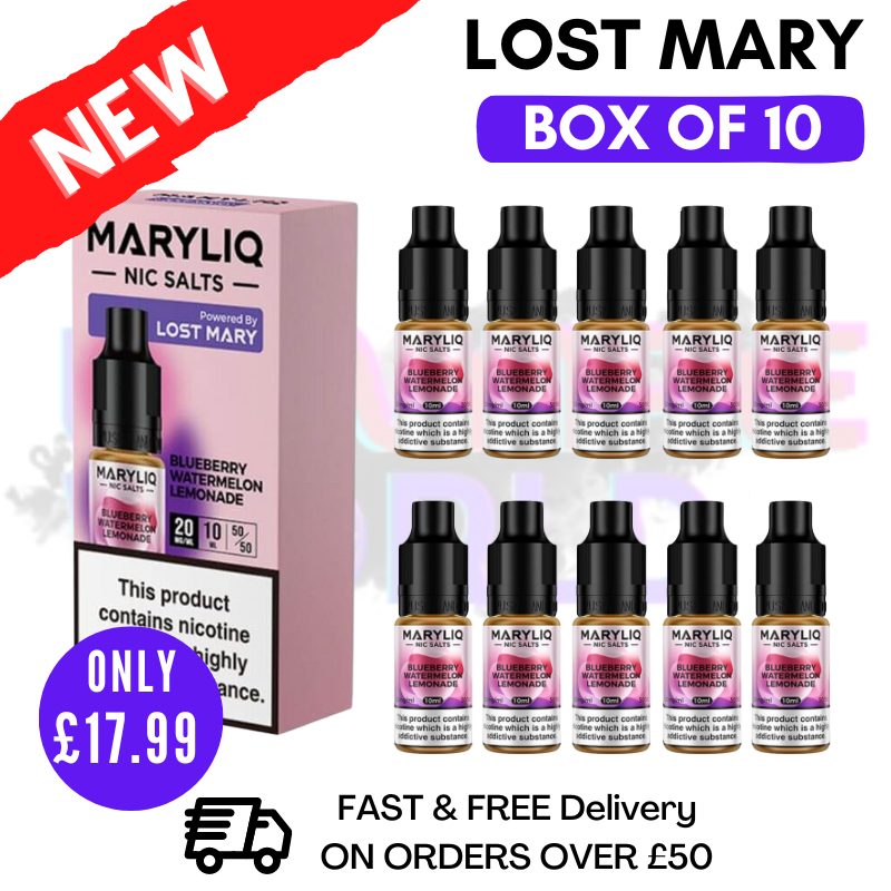 Blueberry Watermelon Lemonade MaryLiq Nic Salt BOX OF 10