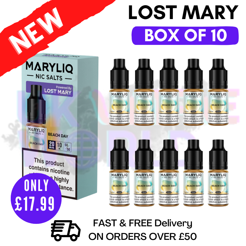 Beach Day MaryLiq Nic Salt BOX OF 10