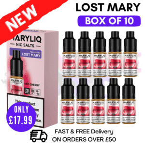 Red Cherry MaryLiq Nic Salt BOX OF 10