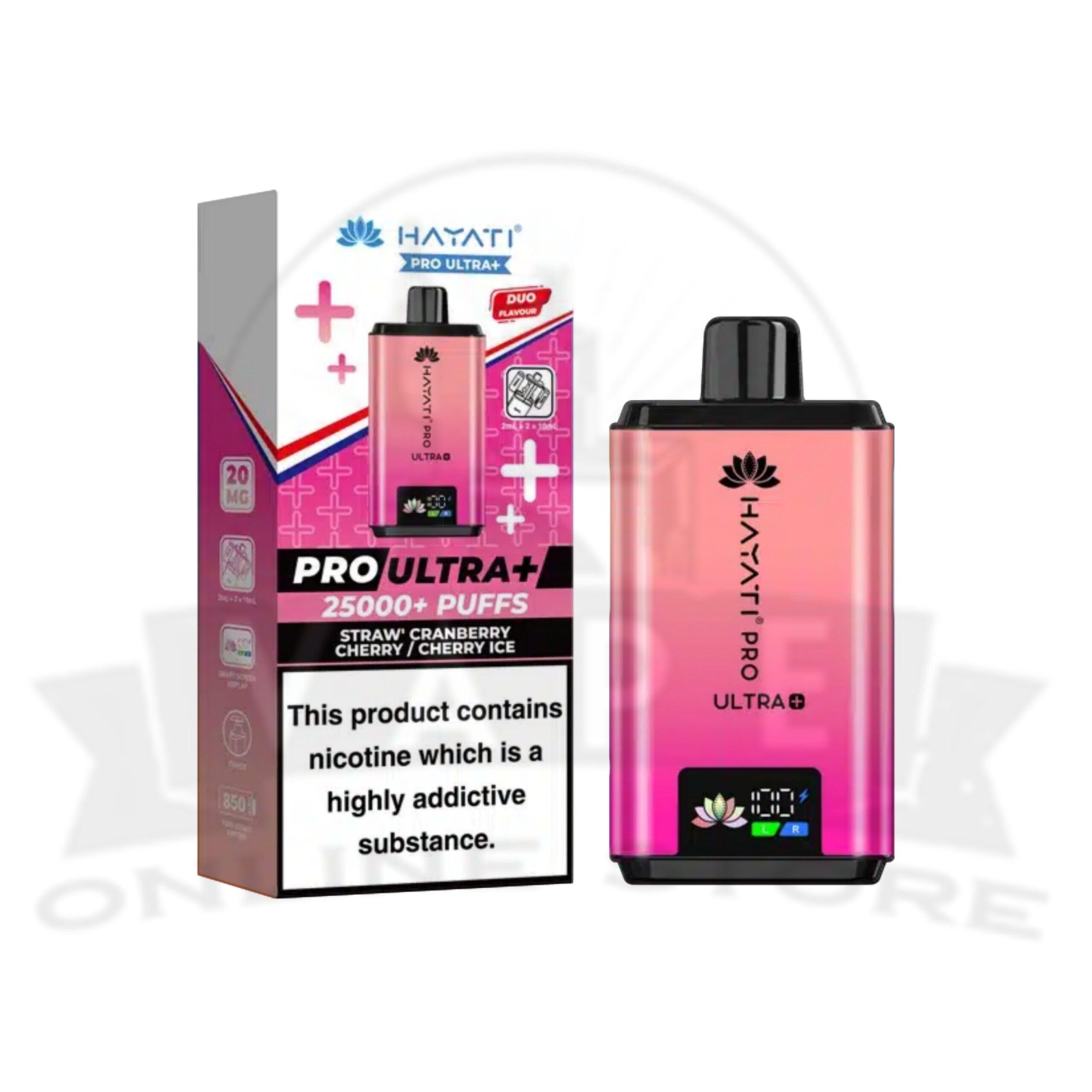 box of 10 hayati pro ultra plus 25000 puffs pod vape kit | hayati wholesale vapes
