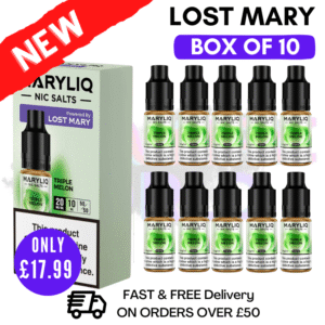 Triple Melon MaryLiq Nic Salt BOX OF 10