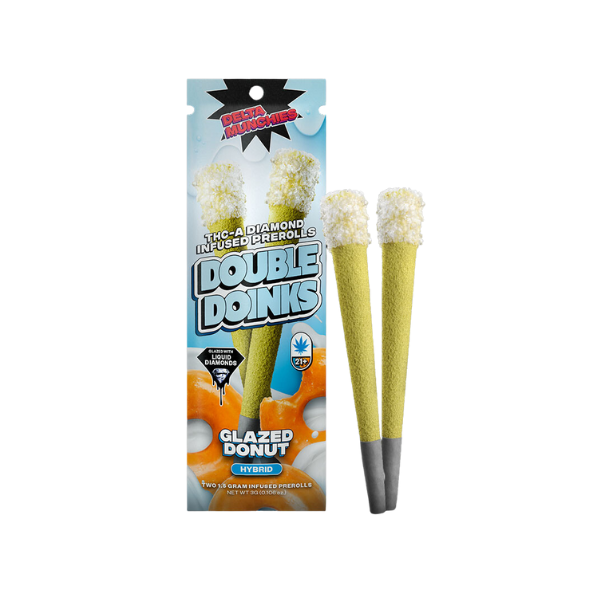 Delta Munchies THC-A Diamond Infused Prerolls | 2pk - Image 6