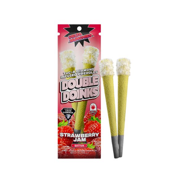 Delta Munchies THC-A Diamond Infused Prerolls | 2pk - Image 7
